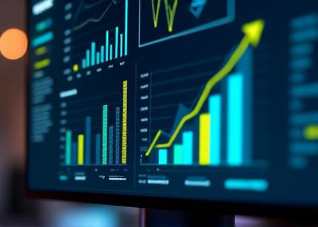 Una dashboard con grafici che mostrano la crescita e i risultati.